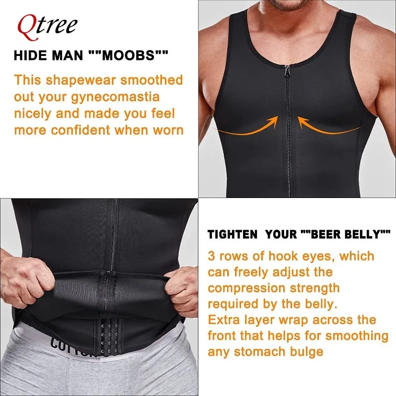 Qtree Men's Slimming Sauna Tan - đánh giá và giá Crossfit Weight Vest