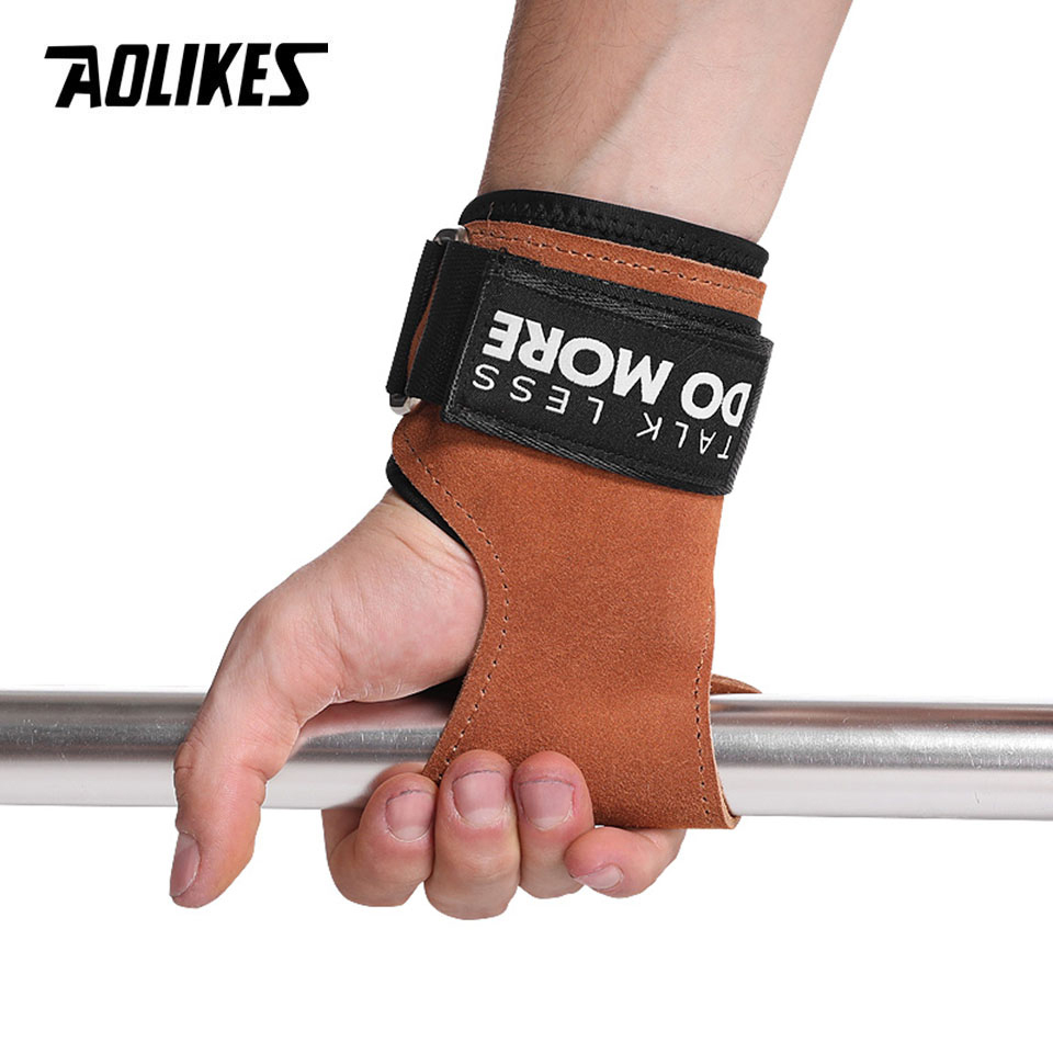 AOLIKES Cowhide Gym Grips Glov - đánh giá và giá Crossfit Equipment